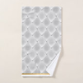 ELEGANT SILVER GOLD BATHROOM TOWEL SET BAD HANDDOEK (Handdoek)