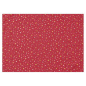 Elegant Silver Gold Cute Festive Red Kerstmis Tafelkleed (Voorkant (Horizontaal))