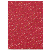 Elegant Silver Gold Cute Festive Red Kerstmis Tafelkleed (Voorkant)