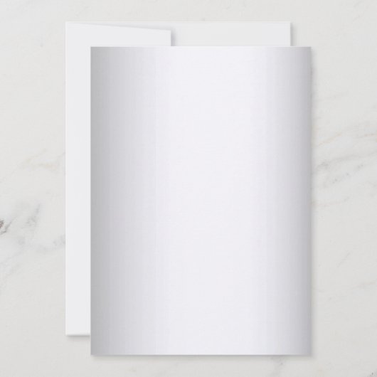 Elegant Silver Gold Decorative Verloving Kaart (Achterkant)