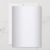 Elegant Silver Gold Decorative Wedding Uitnodiging (Achterkant)