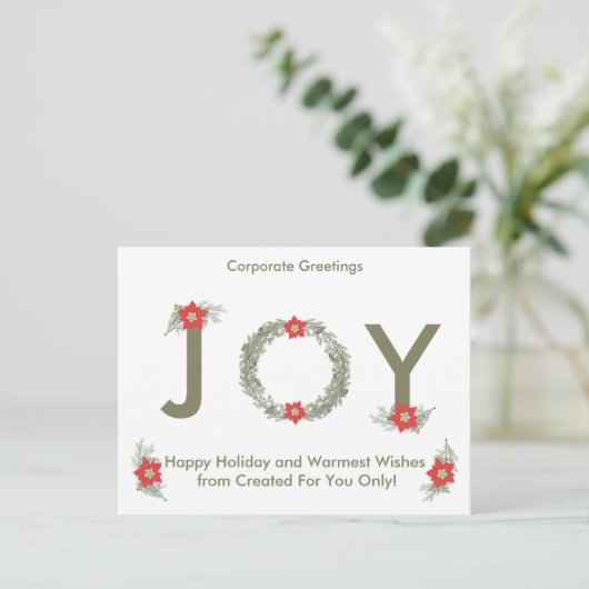 Elegant Silver/Gold Happy Holiday-kaart Feestdagenkaart (Staand voorkant)