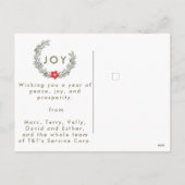 Elegant Silver/Gold Happy Holiday-kaart Feestdagenkaart (Achterkant)