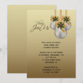 Elegant Silver Gold-kerstfeest Kaart (Voorkant / Achterkant)
