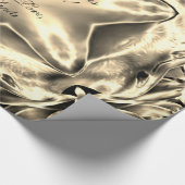 Elegant Silver Gold Sepia Kerstster Chic Cadeaupapier (Hoek)