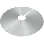 Elegant Silver Gold Stippen Kerstmis Kerstboom Rok (Gekanteld)