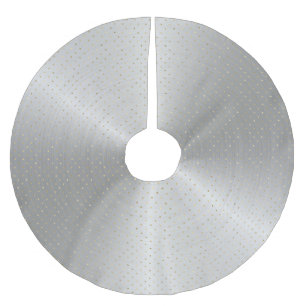 Elegant Silver Gold Stippen Kerstmis Kerstboom Rok