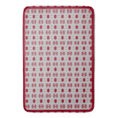 Elegant Silver Gray & Burgundy Pattern Badmat (Voorkant Verticaal)