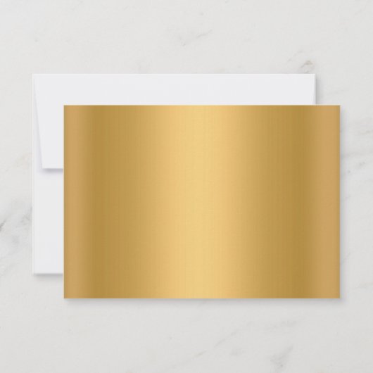 ELEGANT SILVER GRAY GOLD VERANDERT DATUM RSVP KAARTJE (Achterkant)