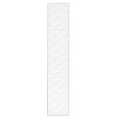 Elegant Silver Gray Horse Pattern op White Medium Tafelloper (Voorkant)