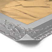 Elegant Silver Grens lijst aangepast poster foto's (Hoek)