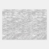 Elegant Silver Grey Animal Print Patronen Inpakpapier Vel (Voorkant 2)