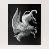 Elegant Silver Grey/Grey Griffin Legendary Beast Legpuzzel (Verticaal)