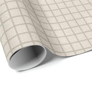 Elegant Silver Grid Premium Matte Wrapping Paper Cadeaupapier