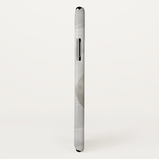 Elegant Silver-kerstbal op Bokeh Lights Case-Mate iPhone Case (Achterkant / rechts)