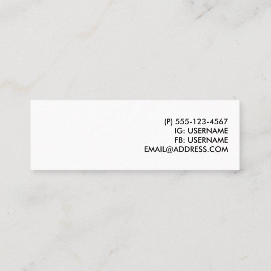 Elegant Silver-kerstbal op Bokeh Lights Mini Visitekaartje (Achterkant)