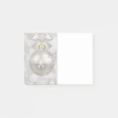 Elegant Silver-kerstbal op Bokeh Lights Post-it® Notes (Voorkant)