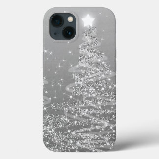 Elegant Silver-kerstmousserende bomen Case-Mate iPhone Case