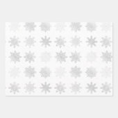 Elegant Silver-kerstsnowflake-patroon Inpakpapier Vel (Voorkant)