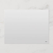 Elegant Silver laat het ontwerp sparen de datumkaa Feestdagenkaart (Achterkant)