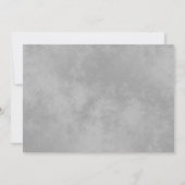 Elegant Silver Lace op Cassis Paars Vrijgezellenfe Kaart (Achterkant)