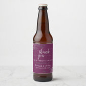 Elegant Silver Lace over het kabelhuwelijk Harteli Bier Etiket (Voorkant)