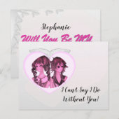 Elegant Silver Leaves zal mijn Bridesmaid zijn Briefkaart (Voorkant / Achterkant)