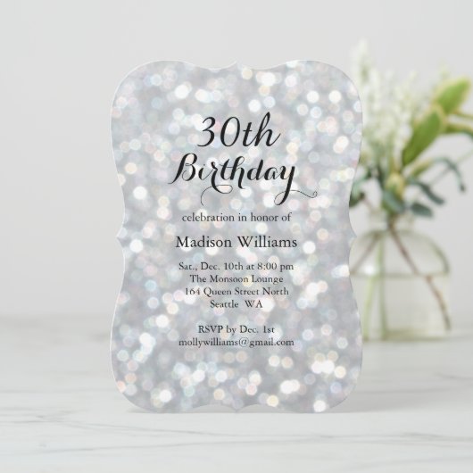 Elegant Silver Lights 2010 Kaart (Staand voorkant)