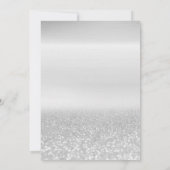 Elegant Silver Lijst Glitter 50e verjaardag Kaart (Achterkant)