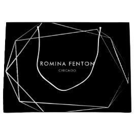 Elegant Silver Lijsten Moderne Professional Groot Cadeauzakje