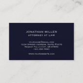 Elegant Silver Logo Professional Visitekaartje (Achterkant)