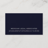 Elegant Silver Logo Professional Visitekaartje (Voorkant)