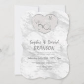 Elegant Silver Marble We blijven de Woten vernieuw Kaart (Voorkant)