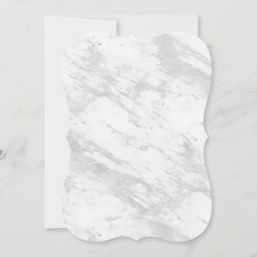 Elegant Silver Marble We blijven de Woten vernieuw Kaart (Achterkant)