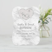 Elegant Silver Marble We blijven de Woten vernieuw Kaart (Staand voorkant)