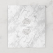 Elegant Silver Marble We blijven de Woten vernieuw Plaatskaartje (Buitenkant ongevouwen)