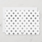 Elegant Silver Merry Kerstkalligrafie Foto Feestdagenkaart (Achterkant)