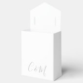 Elegant Silver Monogram Wedding Favor Box Bedankdoosjes (Geopend)