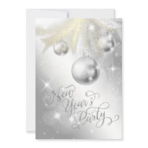 Elegant Silver New Year's Eve Party