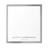 Elegant Silver Notitieblok (Voorkant)