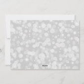 Elegant Silver Ornament kerstkaart (Achterkant)