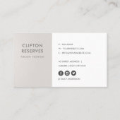 ELEGANT SILVER PEARL BLUSH PINK ROSE GOLD FLORAL VISITEKAARTJE (Achterkant)