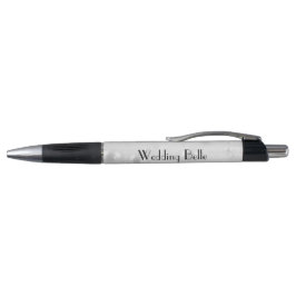 Elegant Silver Pearls gepersonaliseerde WeddenBell Pen