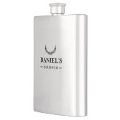 Elegant Silver Personalize Name Groomsmen Wedding Flacon (Links)