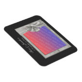 Elegant Silver Photo Frame Personalized Wedding Magneet (Rechterzijde)