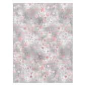 Elegant Silver Pink-kerstboomschilderpatroon Tafelkleed (Voorkant)