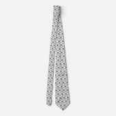 Elegant Silver Polka Dots Stropdas (Achterkant)