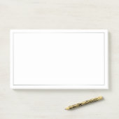 Elegant Silver Post-it® Notes (Op bureau)