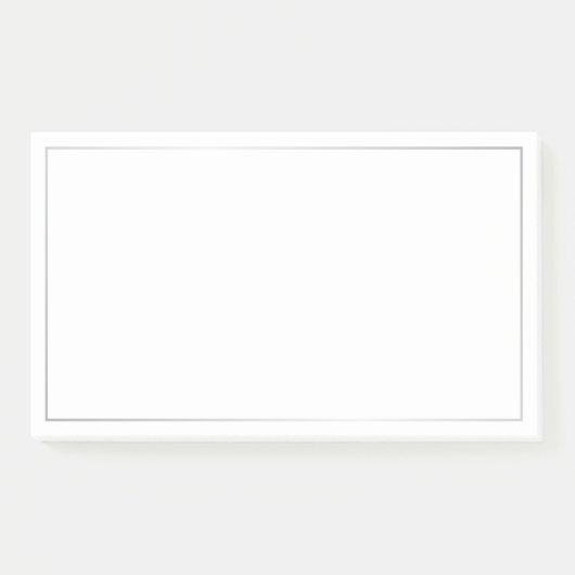 Elegant Silver Post-it® Notes (Voorkant)