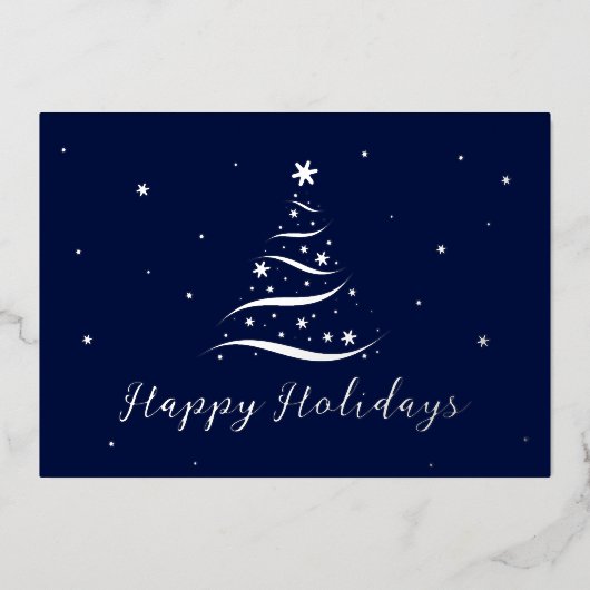 Elegant Silver Prettige feestdagen Company Folie C (Voorkant)